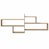 vidaXL Wandschap 167,5x18x68 cm bewerkt hout artisanaal eikenkleurig