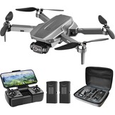 Wipkviey B12 Drone met camera, 4K, GPS, drone met één klik terug, FPV RC quadrocopter voor beginners, borstelloze motor, lage batterijteruggave, 50 minuten vliegtijd met 2 accu's, minder dan 249 g, C0