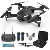Wipkviey Drone met camera 1080P-HD – T26 drones voor volwassenen, drone voor kinderen met video, flip 3D, zwaartekrachtsensor, hoogtebehoud, headless modus