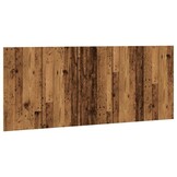 vidaXL Hoofdeinde 200x1,5x80 cm bewerkt hout oud houtkleurig
