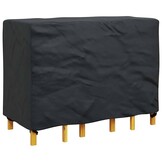 vidaXL Hoes voor tuinmeubelen Zwart 130 x 80 x 70 cm 600D