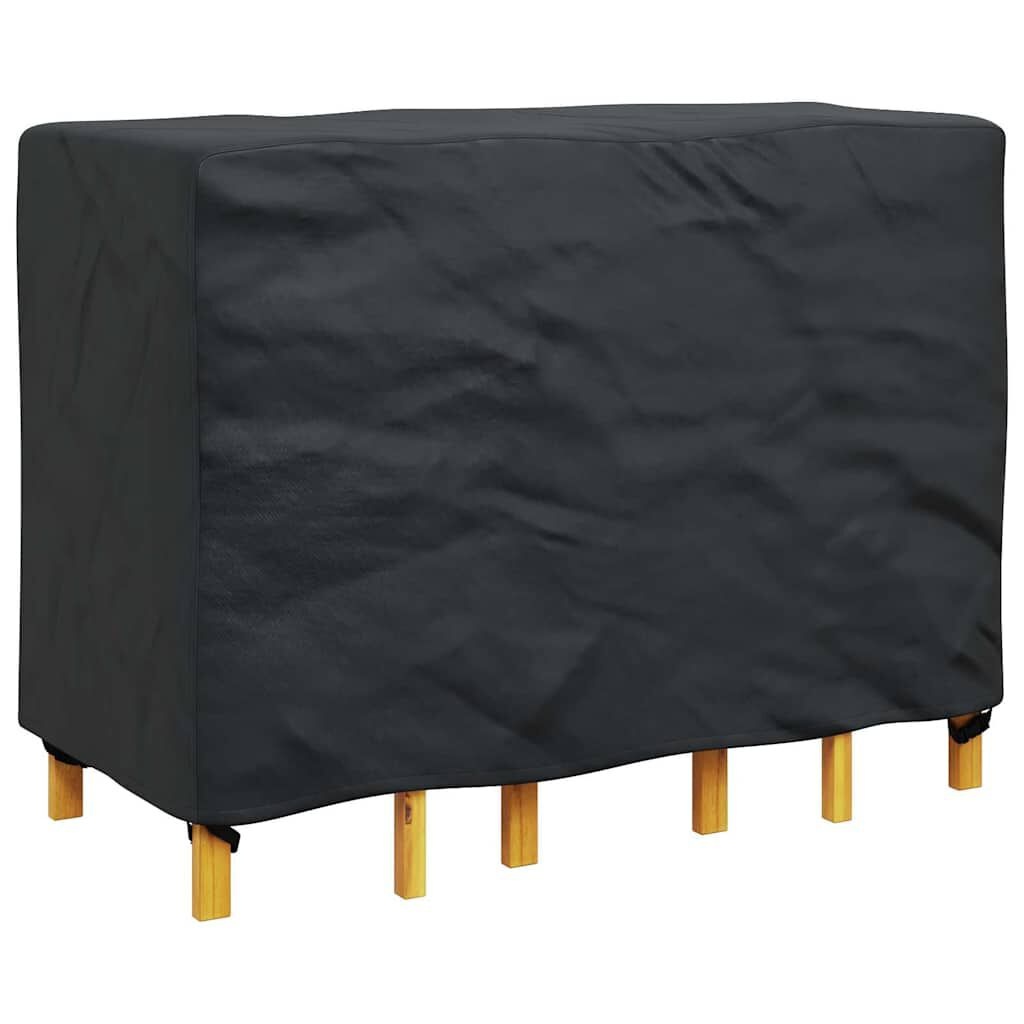 vidaXL Hoes voor tuinmeubelen Zwart 130 x 80 x 70 cm 600D