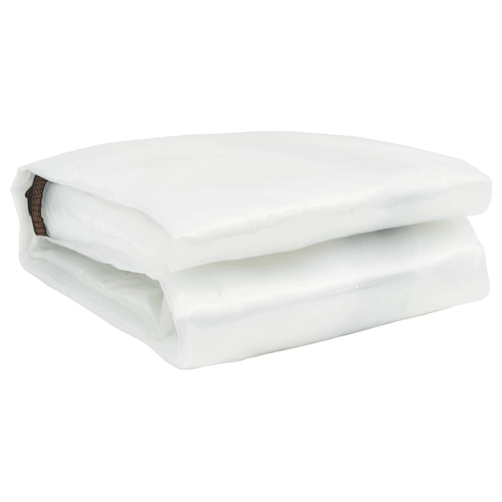 vidaXL Doorzichtig zeildoek met zeilringen 6x8 m polyethyleen