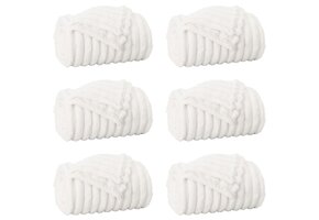 vidaXL Fleece Kleden Wit 6 stuks (150x130cm) - 53% Korting!