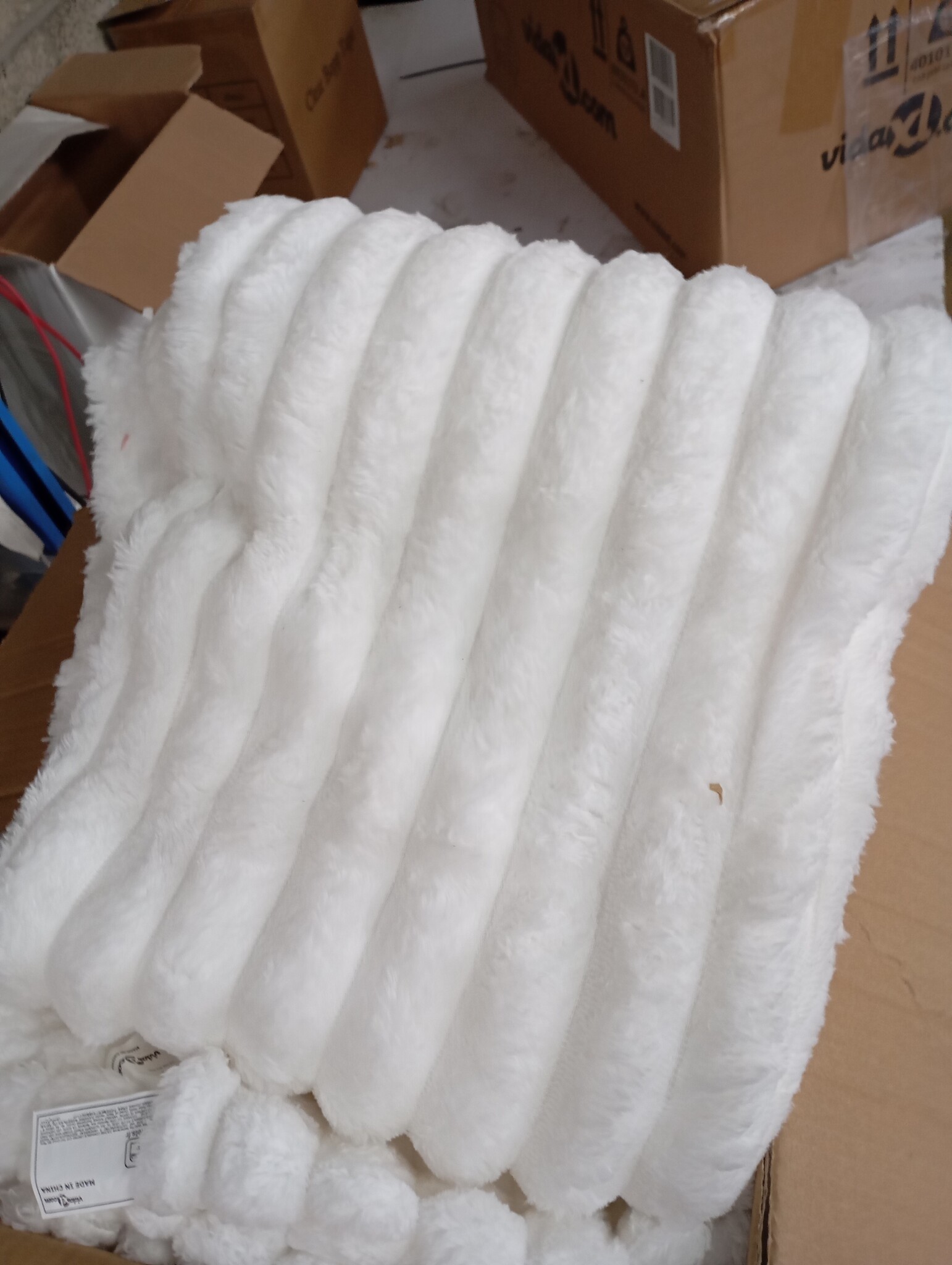 vidaXL Kleden 6 stuks Wit 150 x 130 cm Fleece