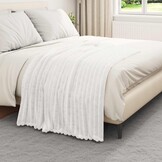 vidaXL Kleden 6 stuks Wit 150 x 130 cm Fleece