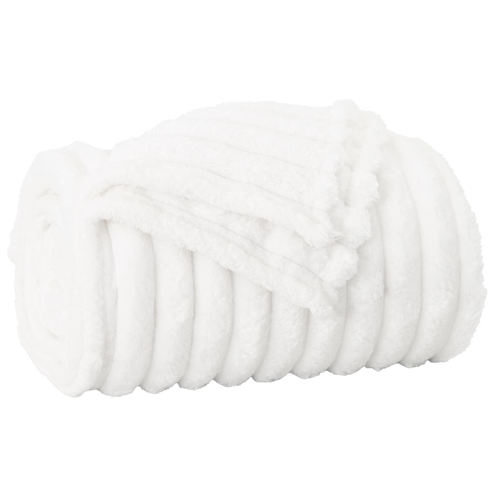 vidaXL Kleden 6 stuks Wit 150 x 130 cm Fleece