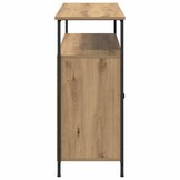 vidaXL Dressoir Artisan Eiken 100 x 35 x 80 cm Bewerkt hout