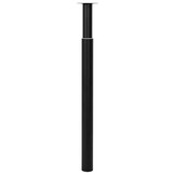 vidaXL Tafelpoten telescopisch 710-1100 mm zwart 2 st