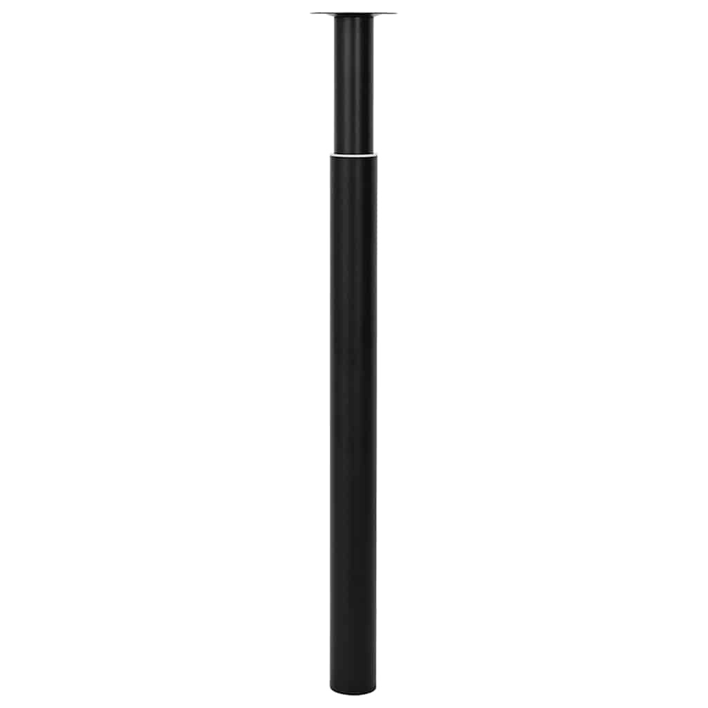 vidaXL Tafelpoten telescopisch 710-1100 mm zwart 2 st