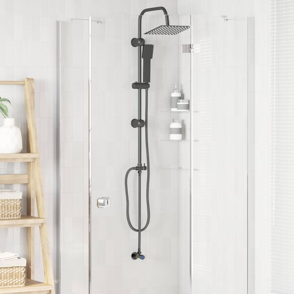 vidaXL Douche systeem Zwart 45 x 20 x 96 cm