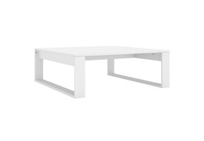 vidaXL Salontafel 100x100x35 cm Bewerkt Hout Wit - 34% Korting