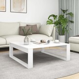 VidaXL Salontafel Wit Bewerkt Hout 100x100x35 cm - 46% Korting!