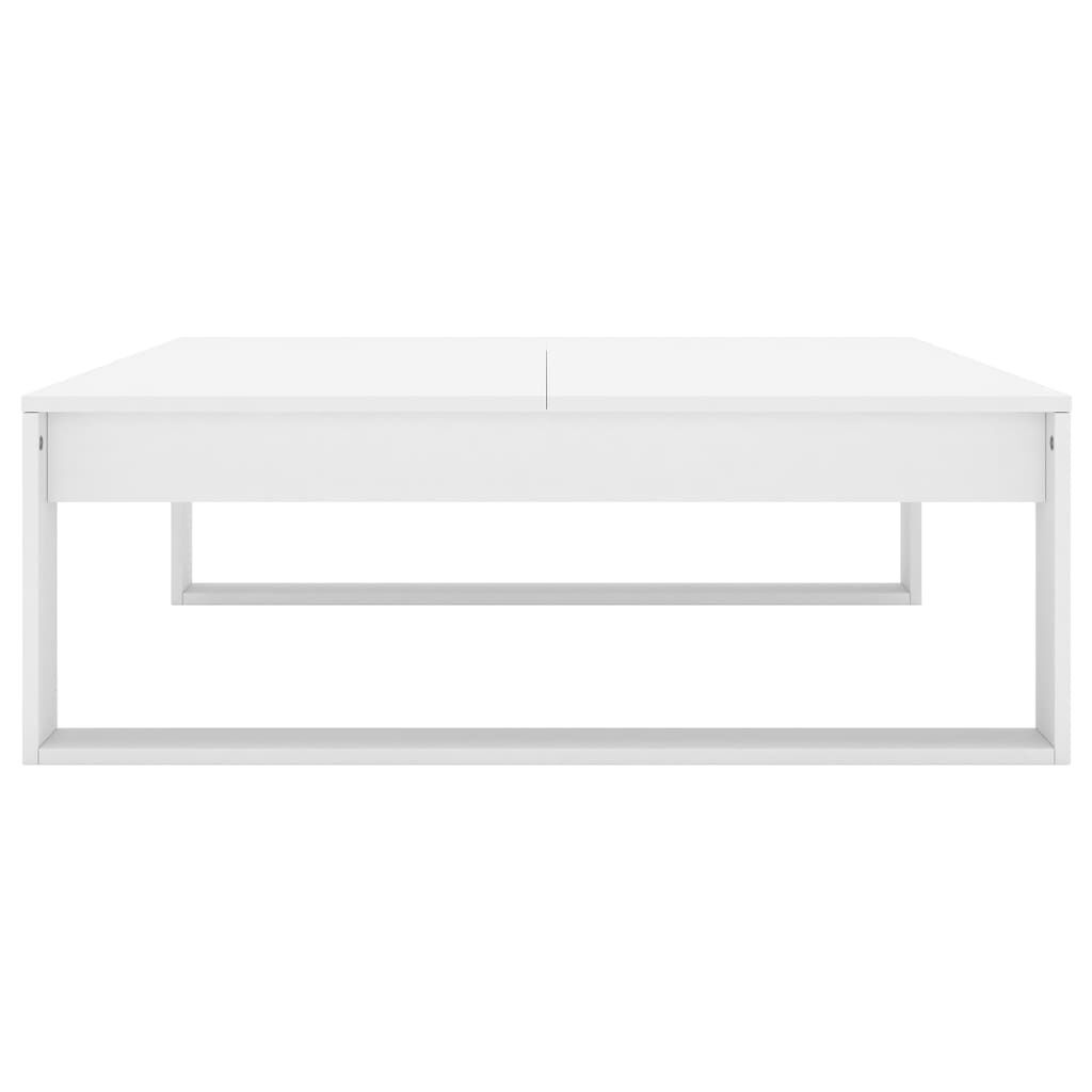 VidaXL Salontafel Wit Bewerkt Hout 100x100x35 cm - 46% Korting!