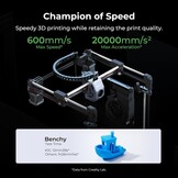 Creality 2024 Nieuwe officiële K1C 3D Printer, 600 mm/s, printen op koolstofvezel, AI-camera, verbeterd koelsysteem, verbeterde extruder, automatische nivelleerfunctie (220 mm * 220 mm * 250 mm)