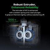 Creality 2024 Nieuwe officiële K1C 3D Printer, 600 mm/s, printen op koolstofvezel, AI-camera, verbeterd koelsysteem, verbeterde extruder, automatische nivelleerfunctie (220 mm * 220 mm * 250 mm)