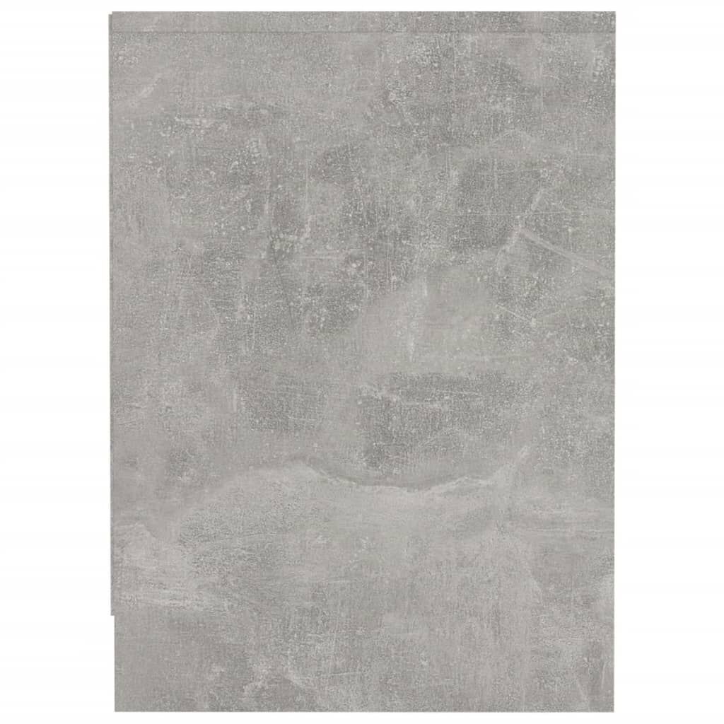 vidaXL Tv-meubel 102x37,5x52,5 cm bewerkt hout betongrijs