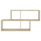 vidaXL Wandschap 100x18x53 cm bewerkt hout sonoma eikenkleurig