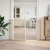 vidaXL Hondenhek inklapbaar 2 panelen 160 cm populierenhout
