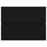 vidaXL Wastafelkast 60x38,5x45 cm bewerkt hout zwart