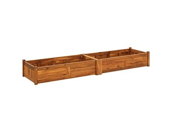 vidaXL Plantenbak verhoogd 200x50x25 cm acaciahout