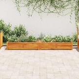 vidaXL Plantenbak verhoogd 200x50x25 cm acaciahout
