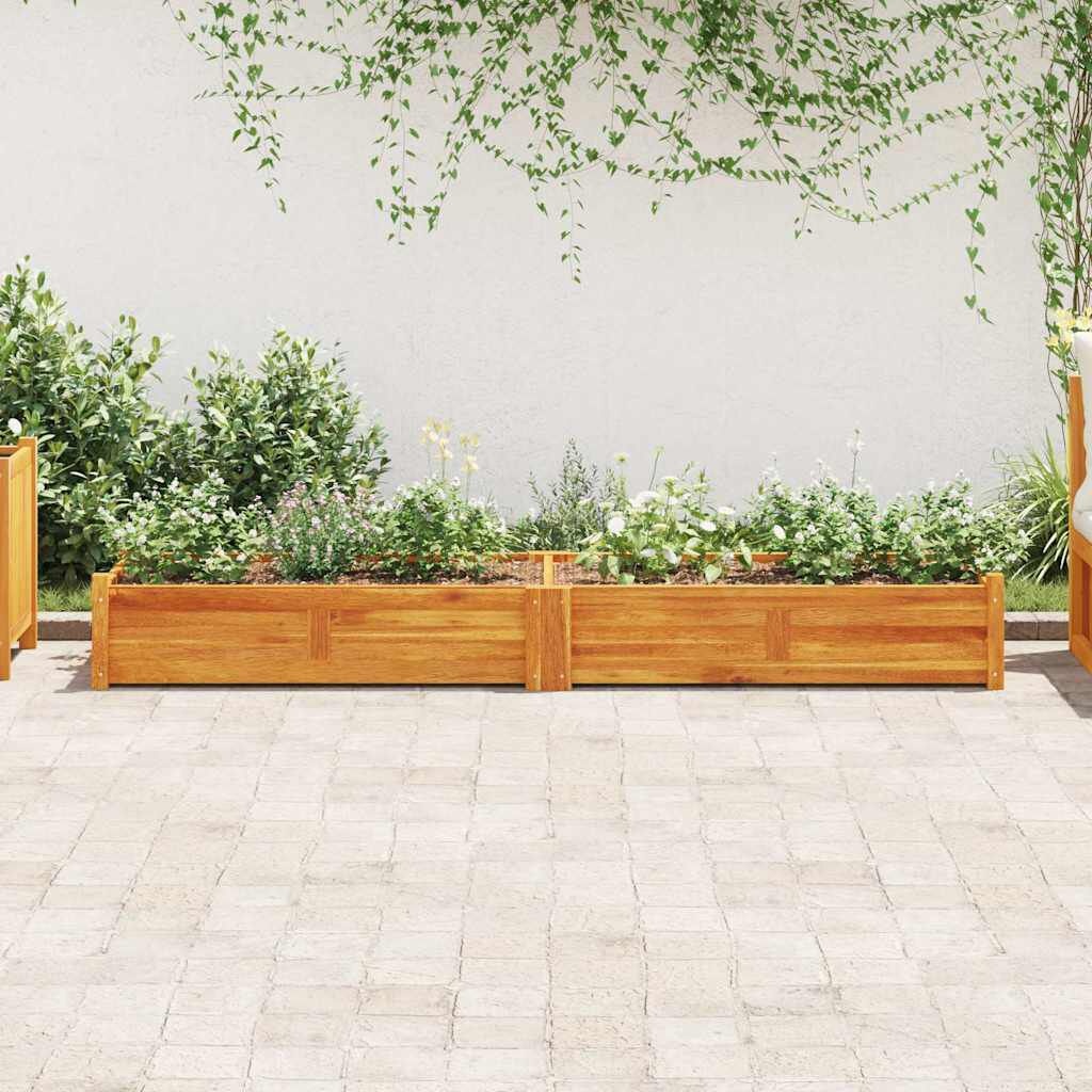 vidaXL Plantenbak verhoogd 200x50x25 cm acaciahout