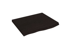 vidaXL Houten Wastafelblad 60x60cm Donkerbruin - 32% Korting