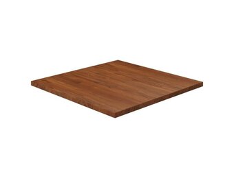 vidaXL Tafelblad vierkant 70x70x2,5cm behandeld eiken donkerbruin