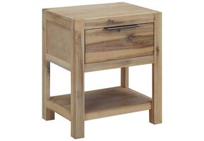 Acacia Nachtkastje met Lade - 40x30x48 cm (34% Korting)