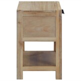vidaXL Nachtkastje met lade 40x30x48 cm massief acaciahout