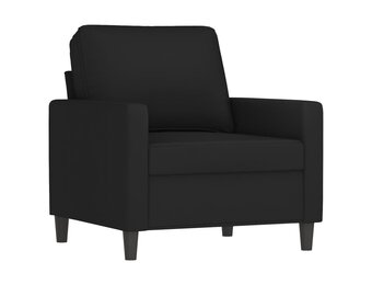 vidaXL Fauteuil 60 cm fluweel zwart