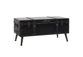 VidaXL Salontafel Koffer - Zwart - 35% Korting