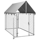 vidaXL Hondenkennel voor buiten met dak 200x100x150 cm