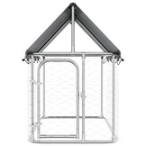 vidaXL Hondenkennel voor buiten met dak 200x100x150 cm