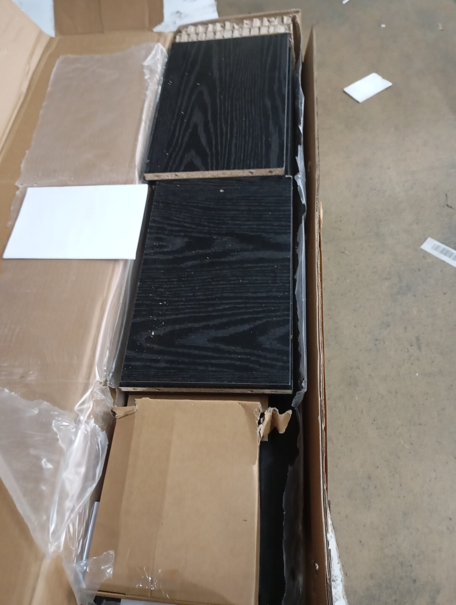 vidaXL Boekenkast 40x24x102 cm bewerkt hout zwart eikenkleurig
