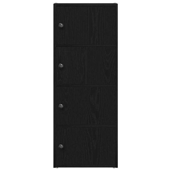 vidaXL Boekenkast 40x24x102 cm bewerkt hout zwart eikenkleurig