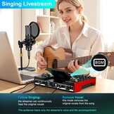 Podcast Microfoon Bundel met Live Geluidskaart Mixer - Compleet P15 Pakket voor Streaming, Gaming en Zang