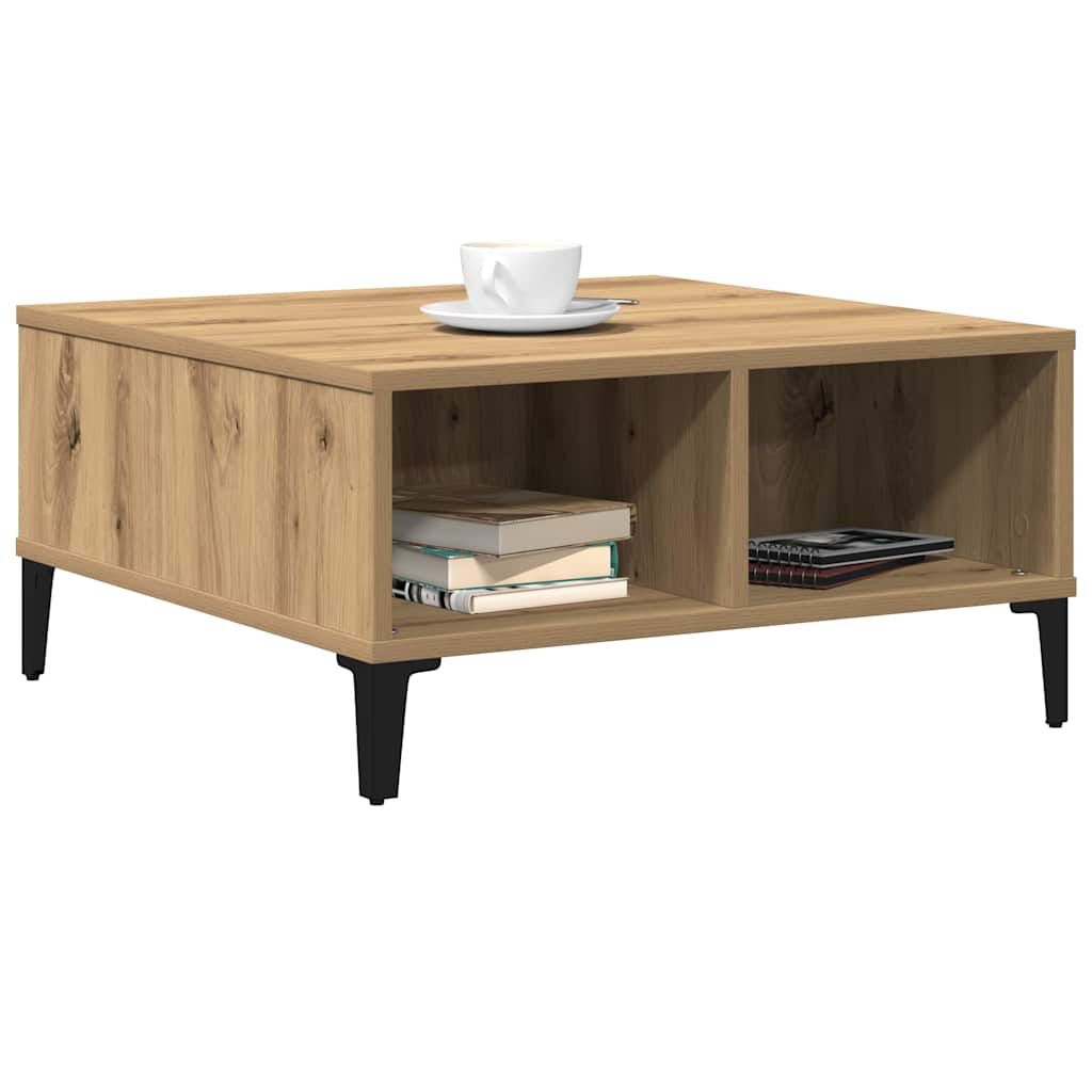 vidaXL Salontafel Artisan Eiken 60 x 60 x 30 cm