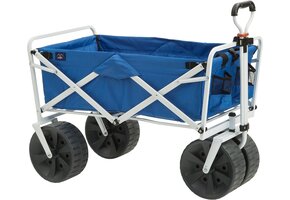 Opvouwbare Strandwagen MacSports Blauw/Wit - 34% Korting!