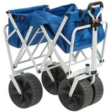 MacSports WTCB-100 Mac Sports-Beach Wagon, Staal, Blauw/Wit met Logo