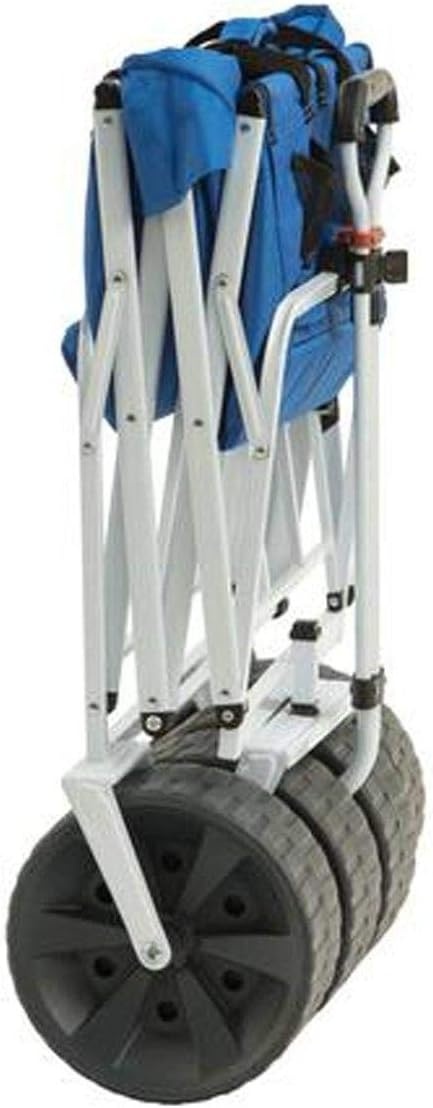 MacSports WTCB-100 Mac Sports-Beach Wagon, Staal, Blauw/Wit met Logo