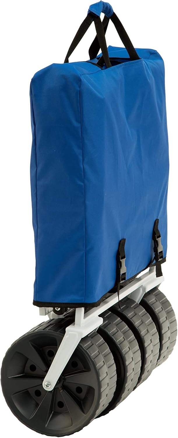 MacSports WTCB-100 Mac Sports-Beach Wagon, Staal, Blauw/Wit met Logo