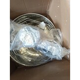 VEVOR Honing Extractor Elektrische 140W Tangentiële Extractor Roestvrij Staal 4/8 Frame Honing Extractor 45mm Honing Valve 1300rpm Elektrische Honing Extractor 48x16/23cm Honingraat Maat Bijenteelt Imker Accessoires