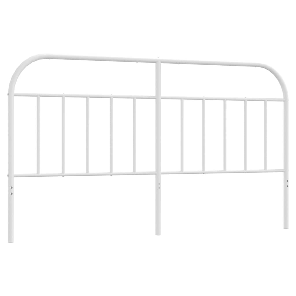 VidaXL Hoofdbord Metaal Wit 180 cm - 58% Korting!