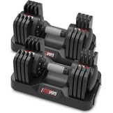 EnterSports Verstelbare Dumbbells Set 12kg, 18kg, 27kg met Antislip Handvat