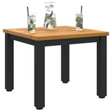vidaXL Buitentafels Naturel en zwart 45 x 45 x 38 cm