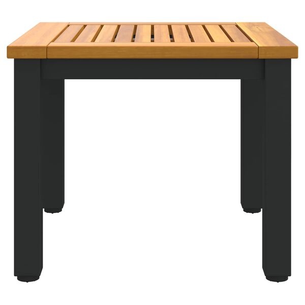 vidaXL Buitentafels Naturel en zwart 45 x 45 x 38 cm