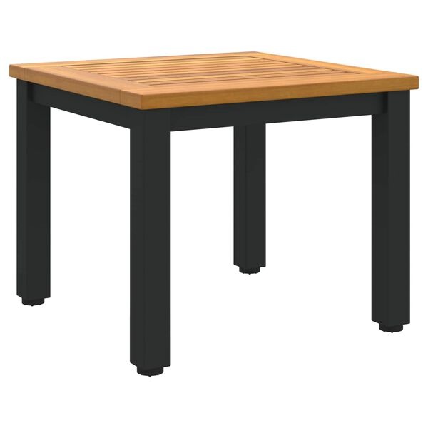 vidaXL Buitentafels Naturel en zwart 45 x 45 x 38 cm