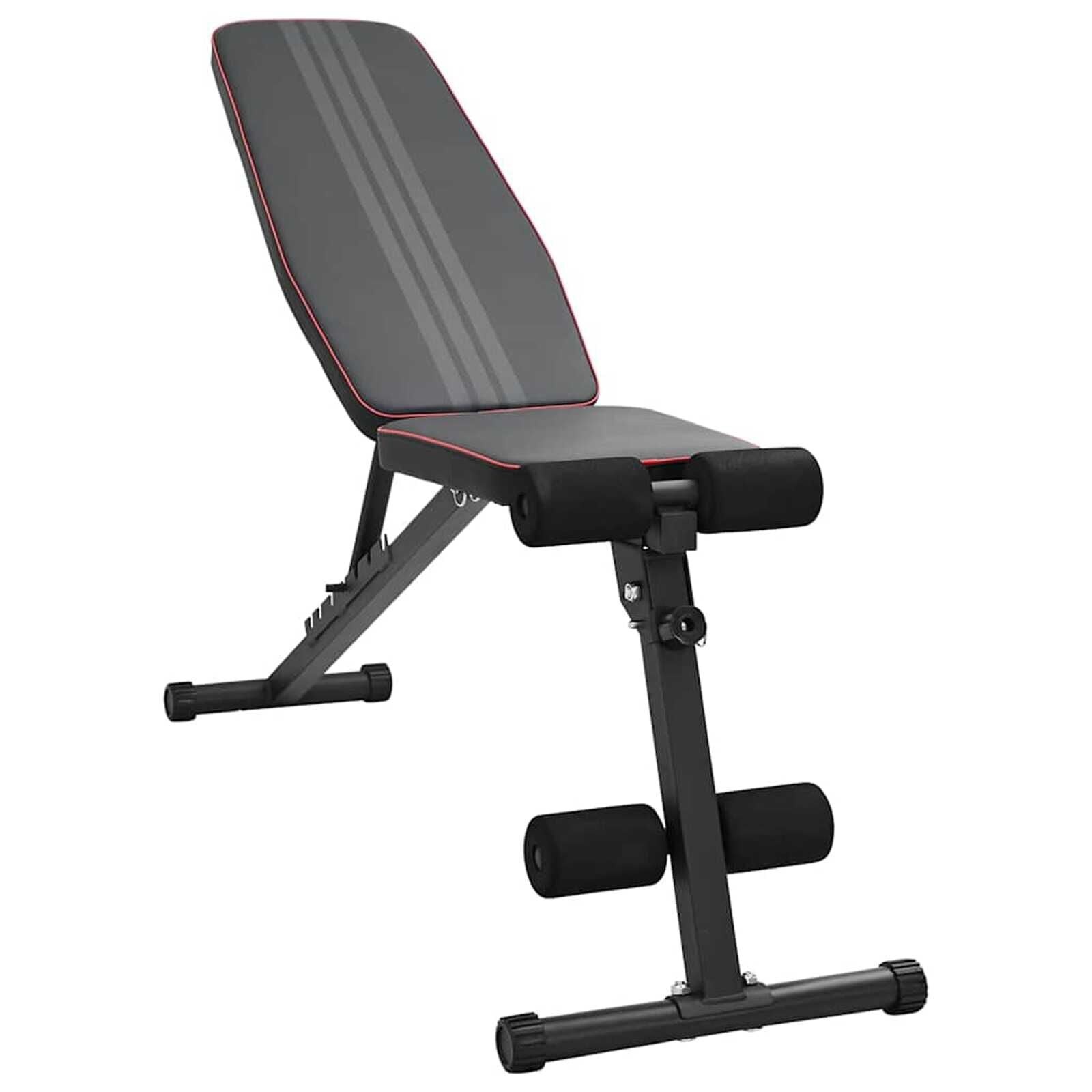vidaXL Gewichtbank Zwart 131 x 41 x 110 cm Staal